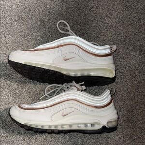 Nike Air Max 97 White and rose gold Sneakers